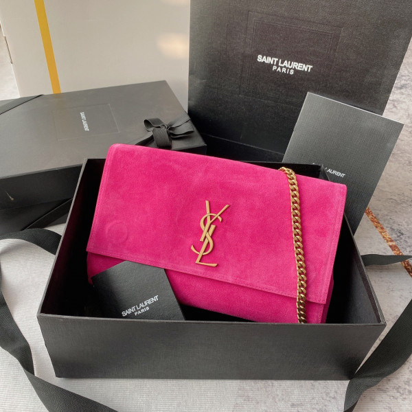 HOT SALE YSL KATE MEDIUM REVERSIBLE IN SUEDE AND SMOOTH LEATHER