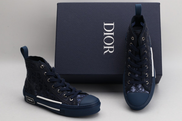 HOT SALE dior B23 OBLIQUE HIGH TOP SNEAKER