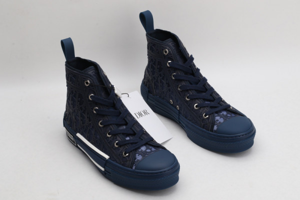 HOT SALE dior B23 OBLIQUE HIGH TOP SNEAKER