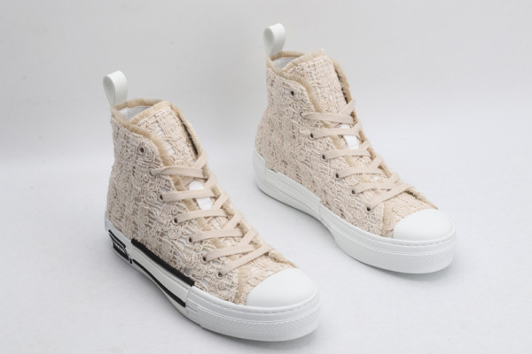 HOT SALE dior B23 OBLIQUE HIGH TOP SNEAKER