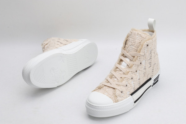 HOT SALE dior B23 OBLIQUE HIGH TOP SNEAKER