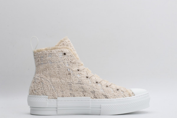 HOT SALE dior B23 OBLIQUE HIGH TOP SNEAKER