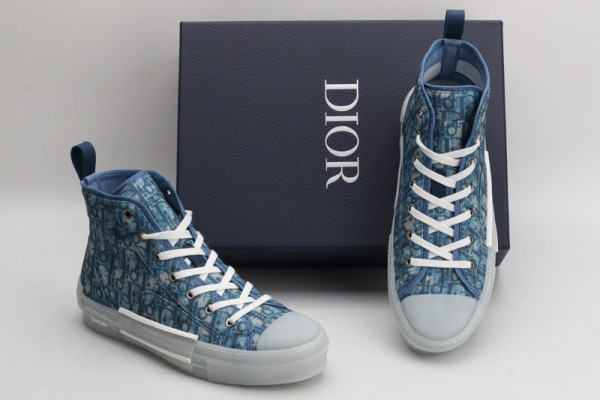 HOT SALE dior B23 OBLIQUE HIGH TOP SNEAKER