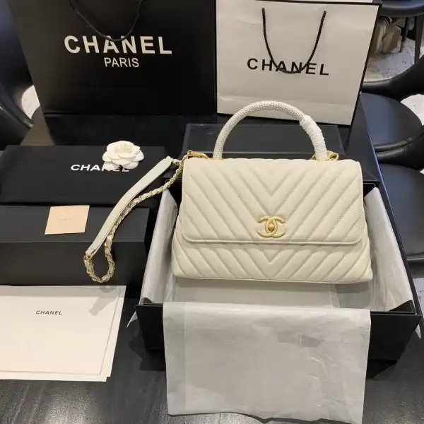 CHANEL COCO HANDLE BAG 23 28cm