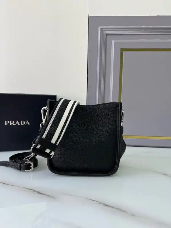 PRADA Leather mini shoulder bag