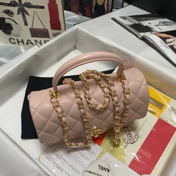 CHANEL MINI FLAP BAG WITH TOP HANDLE