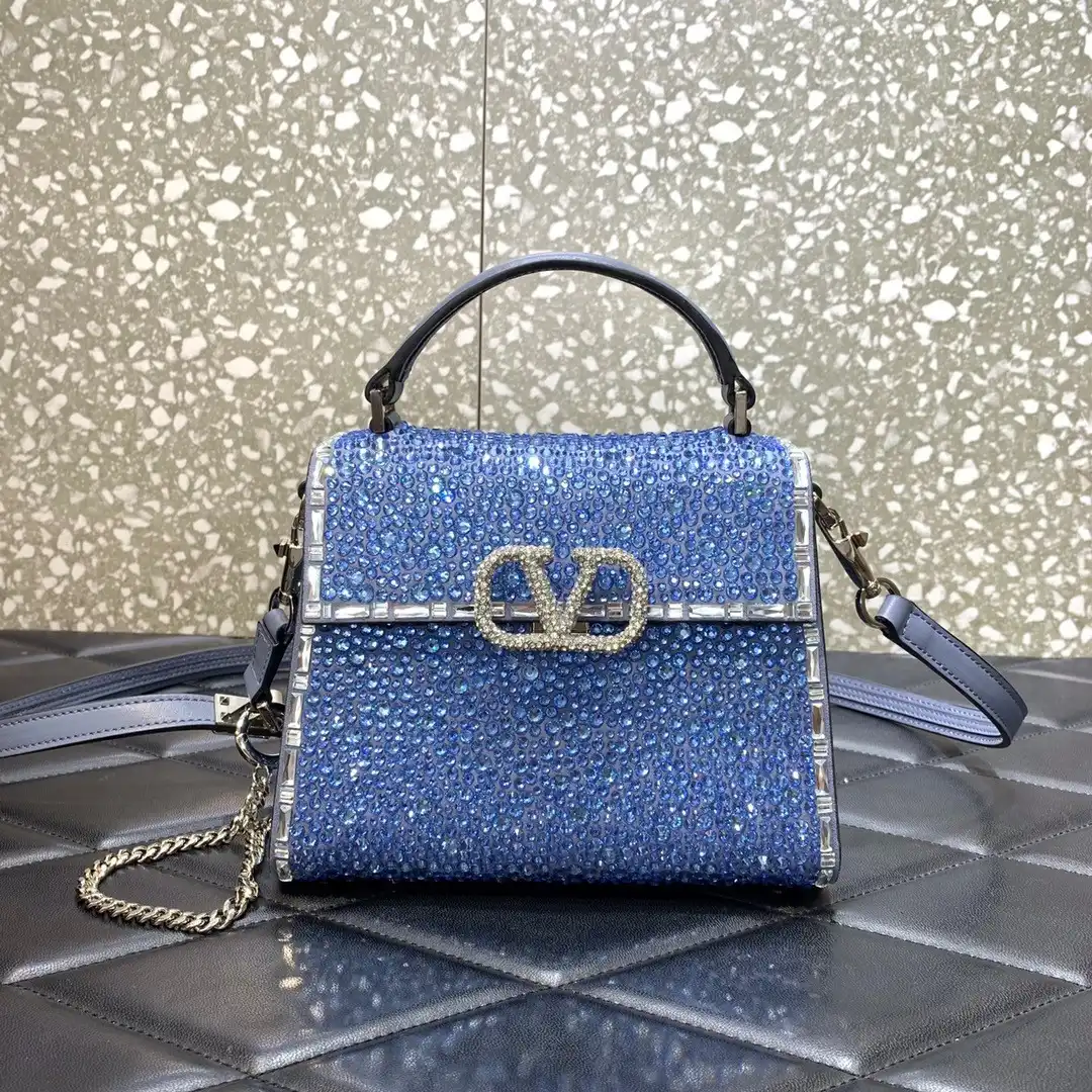 Frstbag ru VALENTINO MINI VSLING HANDBAG WITH SPARKLING EMBROIDERY