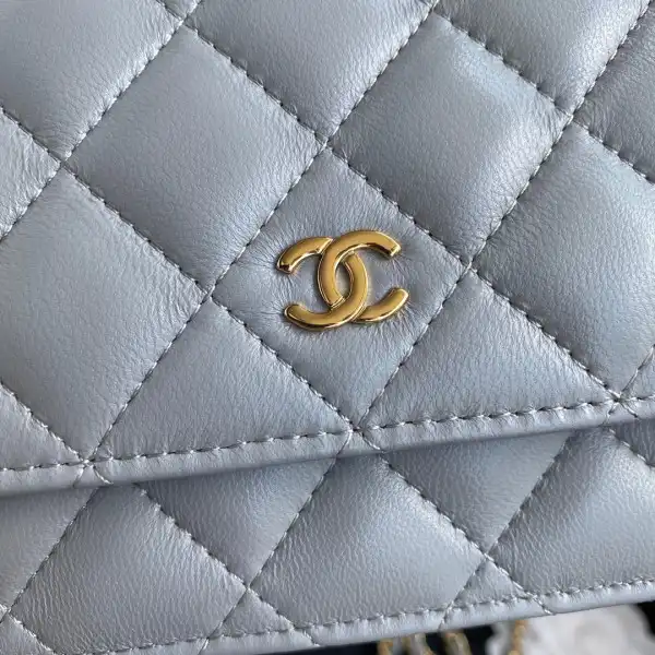 CHANEL CHAIN WALLET LAMBSKIN NEW EDITION