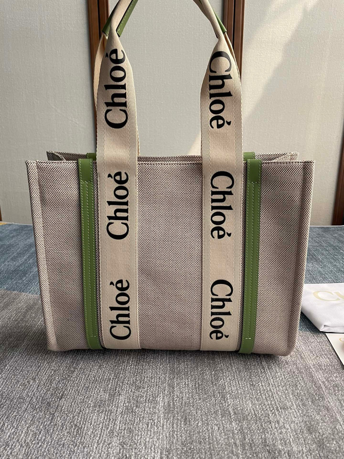 HOT SALE CHLOÉ MEDIUM WOODY TOTE BAG