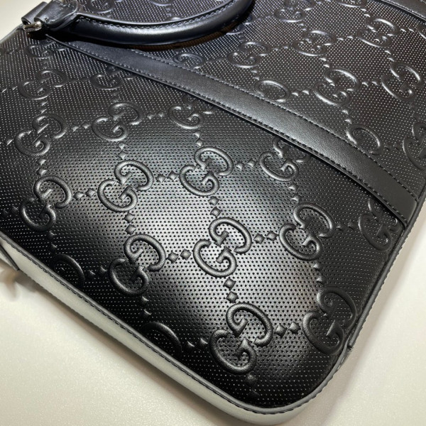 HOT SALE GUCCI GG embossed briefcase