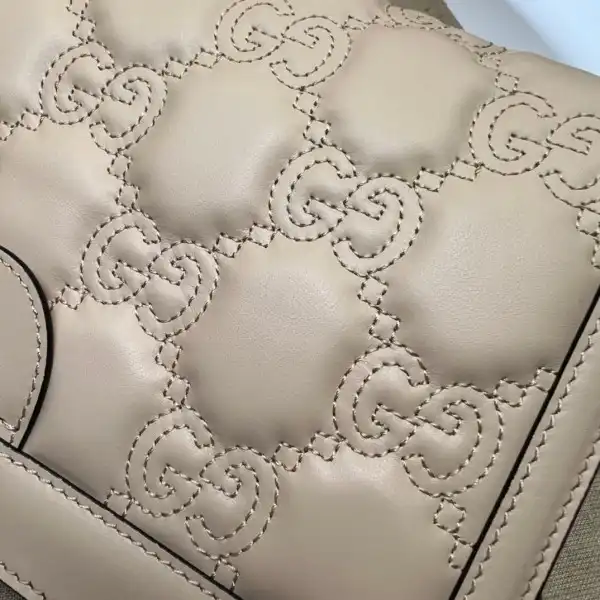 GUCCI GG matelassé leather shoulder bag