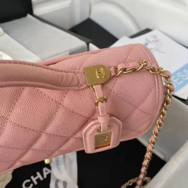 CHANEL SMALL FLAP BAG WITH TOP HANDLE