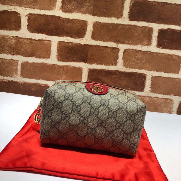 HOT SALE GUCCI Ophidia GG cosmetic case