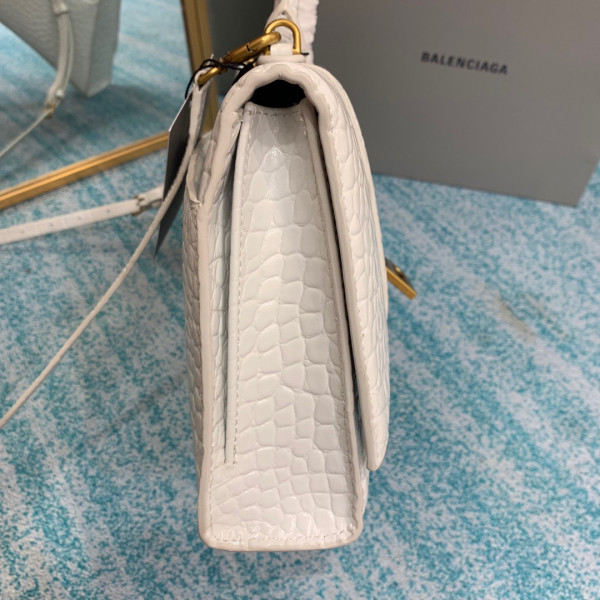 HOT SALE BALENCIAGA  HOURGLASS STRETCHED TOP HANDLE BAG