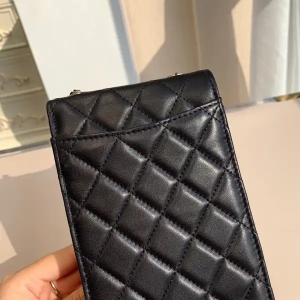 CHANEL PHONE HOLDER WITH CHAIN