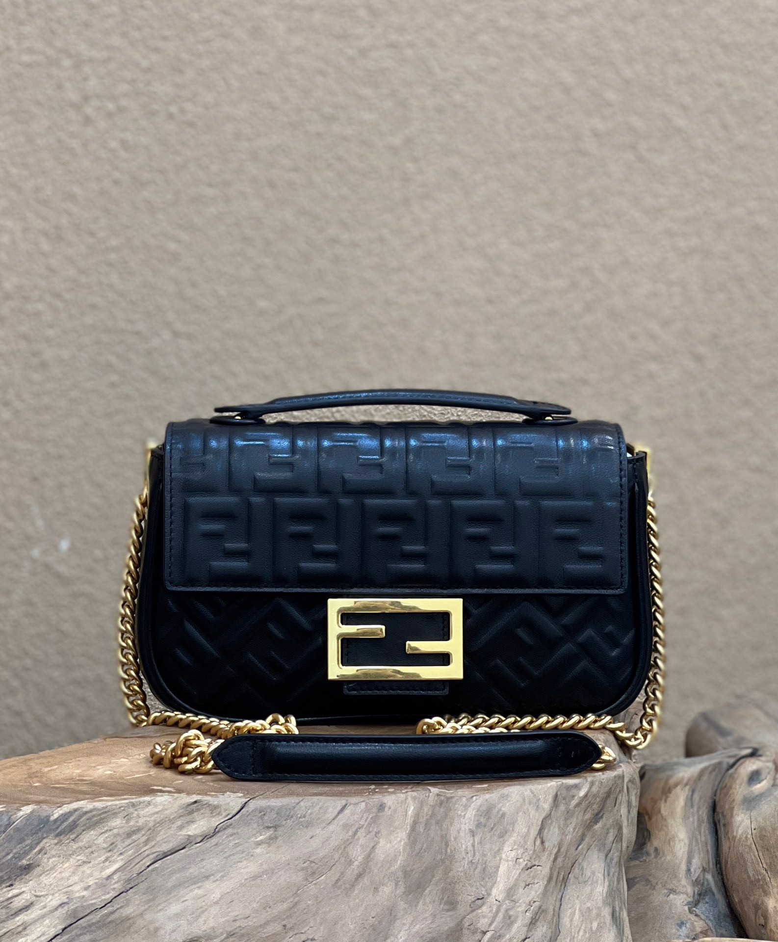 HOT SALE FENDI BAGUETTE CHAIN MIDI 397B98-24*14*7CM