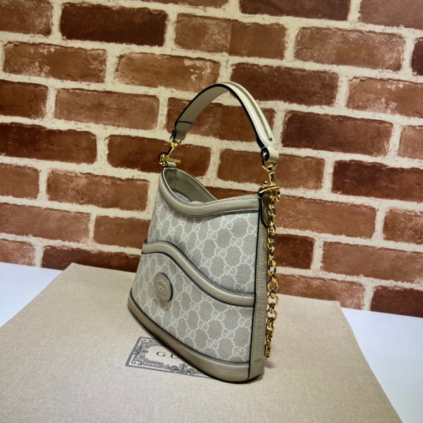 HOT SALE GUCCI Large shoulder bag with Interlocking G