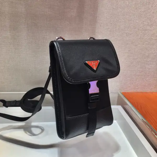 PRADA Nylon and Saffiano Leather Smartphone Case