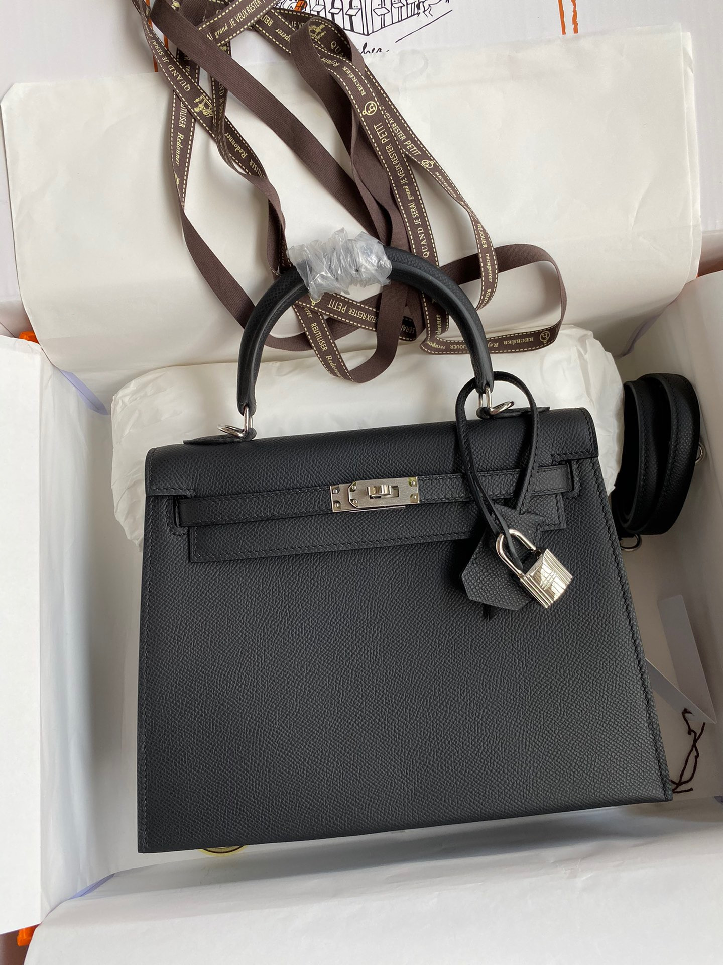 HOT SALE HERMES KELLY  ALL HANDMADE 25CM