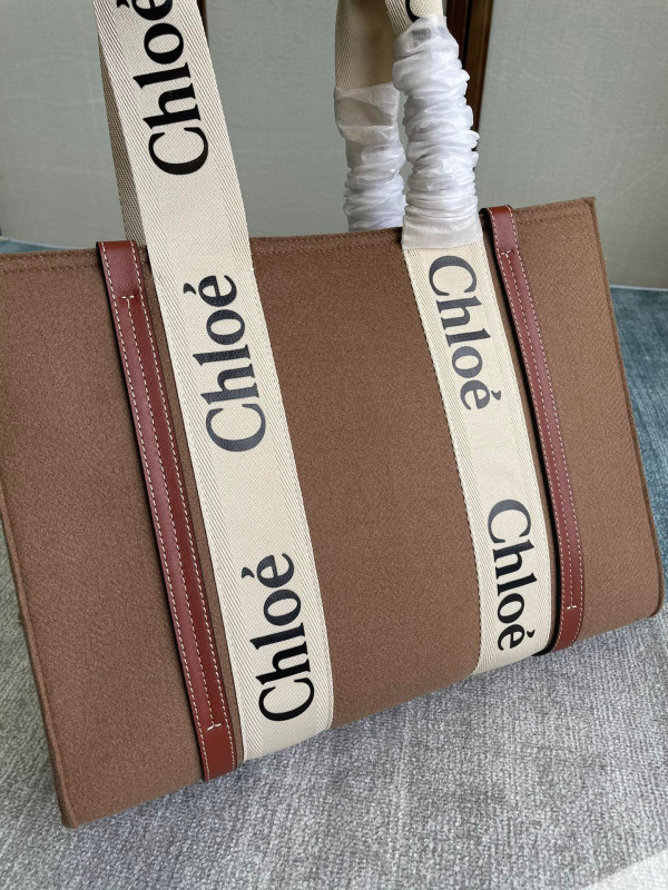 HOT SALE CHLOÉ MEDIUM WOODY TOTE BAG