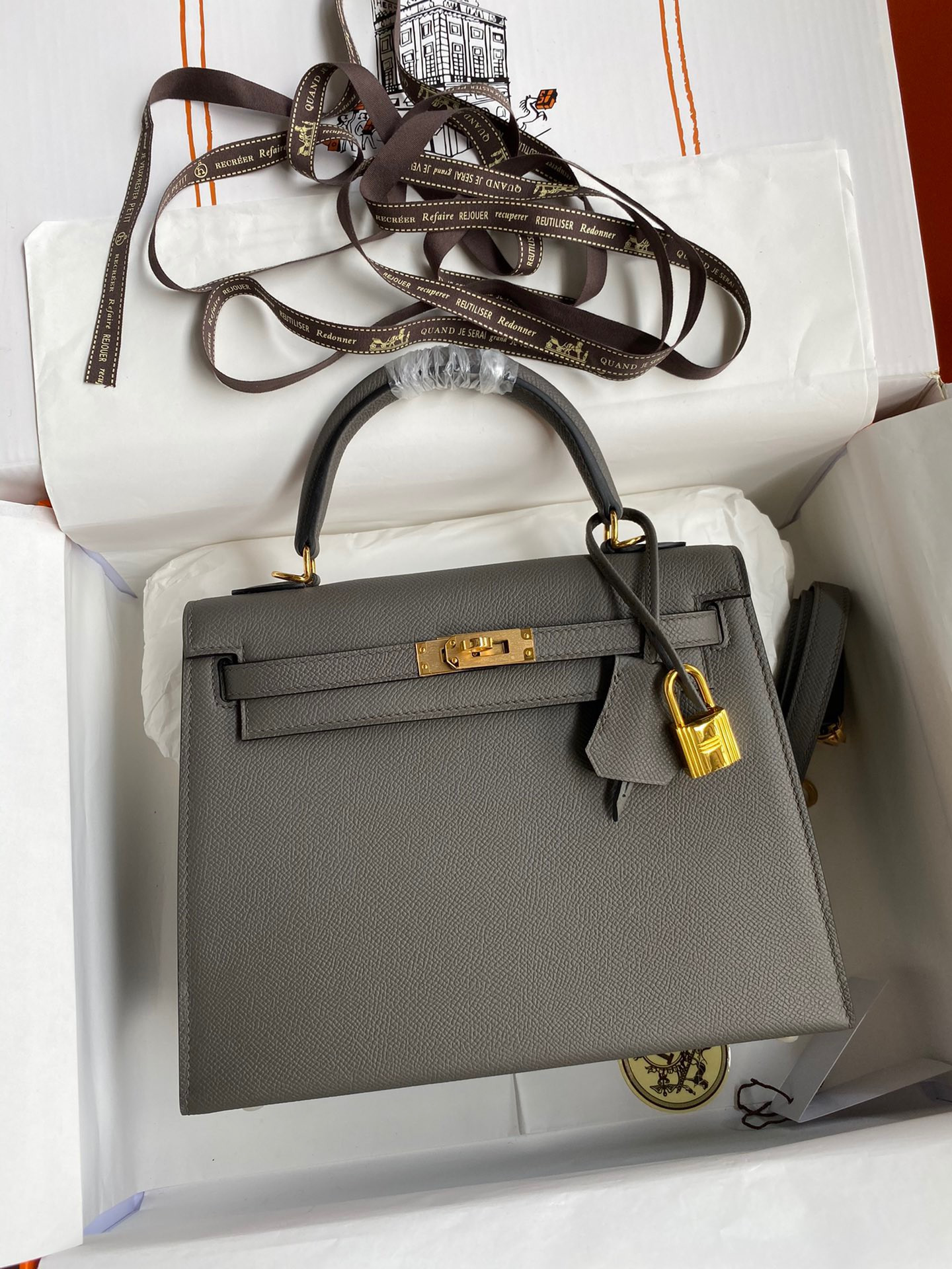 HOT SALE HERMES KELLY  ALL HANDMADE 25CM