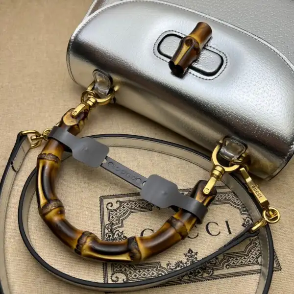 Affordable Gucci Small top handle bag with Bamboo