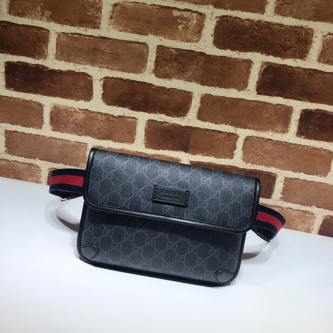 HOT SALE GUCCI GG Black belt bag