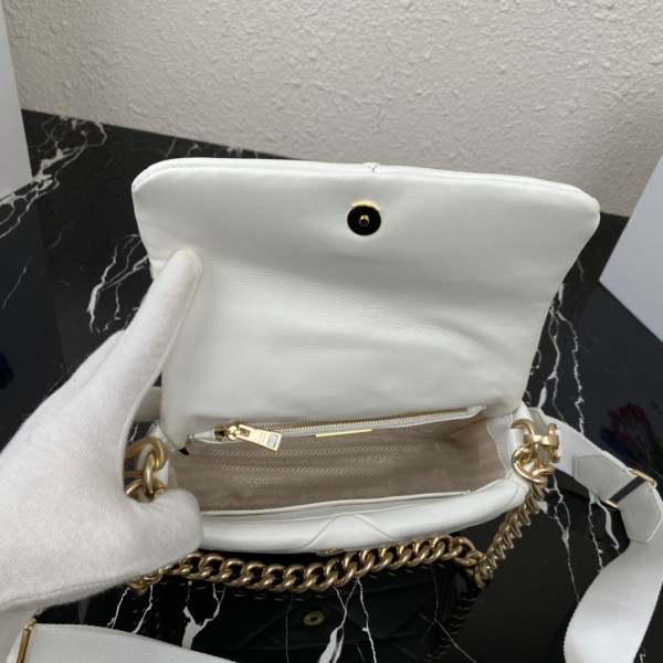 HOT SALE PRADA System nappa leather patchwork bag