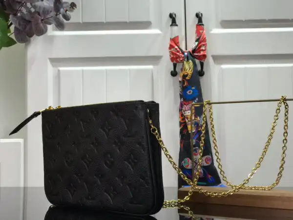 Aaa replica bags LOUIS VUITTON DOUBLE ZIP POCHETTE