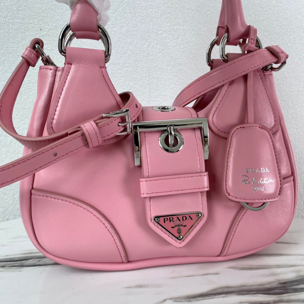 HOT SALE PRADA Moon padded nappa-leather bag