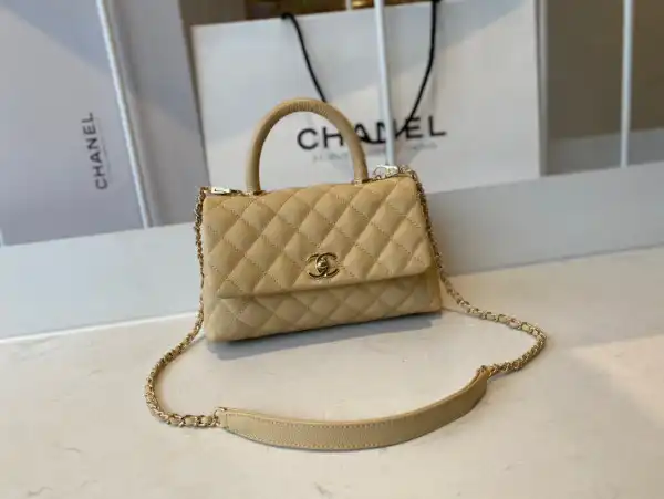 CHANEL FLAP BAG WITH TOP HANDLE