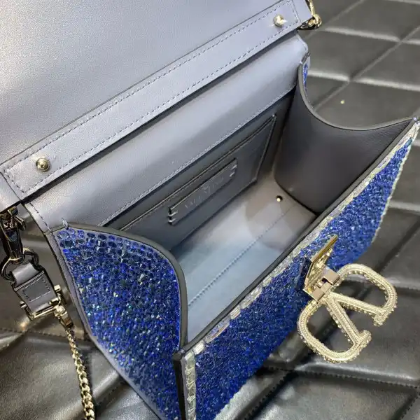 VALENTINO MINI VSLING HANDBAG WITH SPARKLING EMBROIDERY