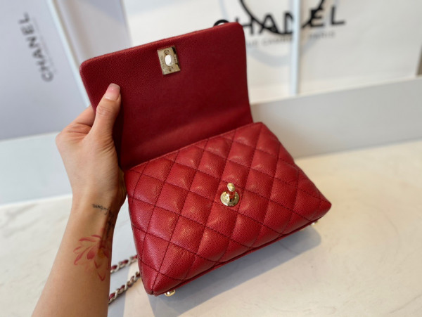 CL MINI FLAP BAG WITH TOP HANDLE