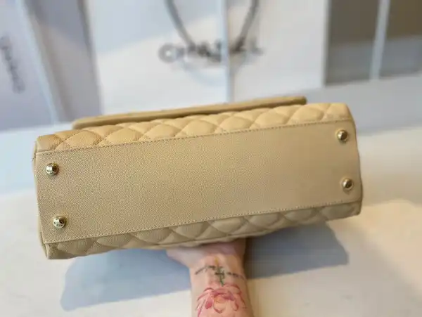 CHANEL LARGE FLAP BAG WITH TOP HANDLE