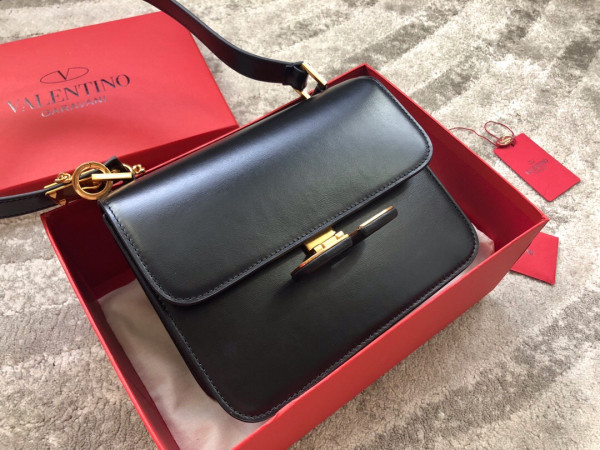 HOT SALE VALENTINO GARAVANI VSLING SHINY CALFSKIN SHOULDER BAG