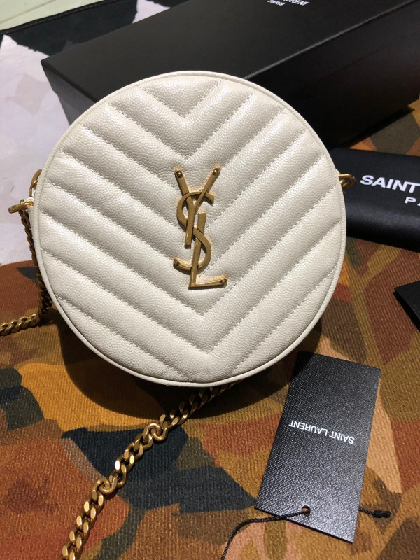 HOT SALE YSL VINYLE ROUND CAMERA BAG