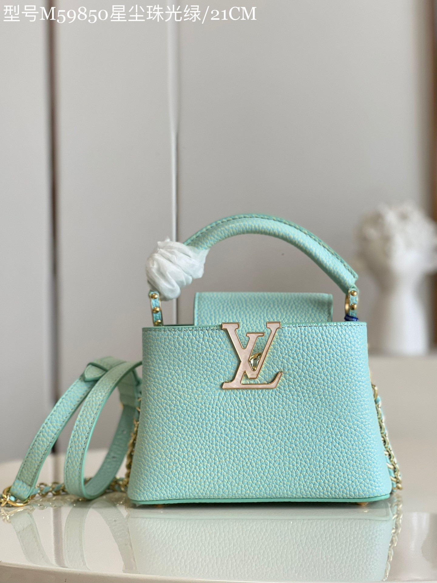 [FREE SHIPPING] LOUIS VUITTON CAPUCINES MINI