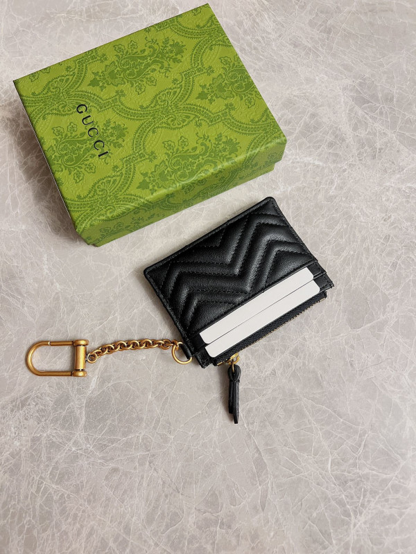 HOT SALE Gucci GG Marmont keychain wallet