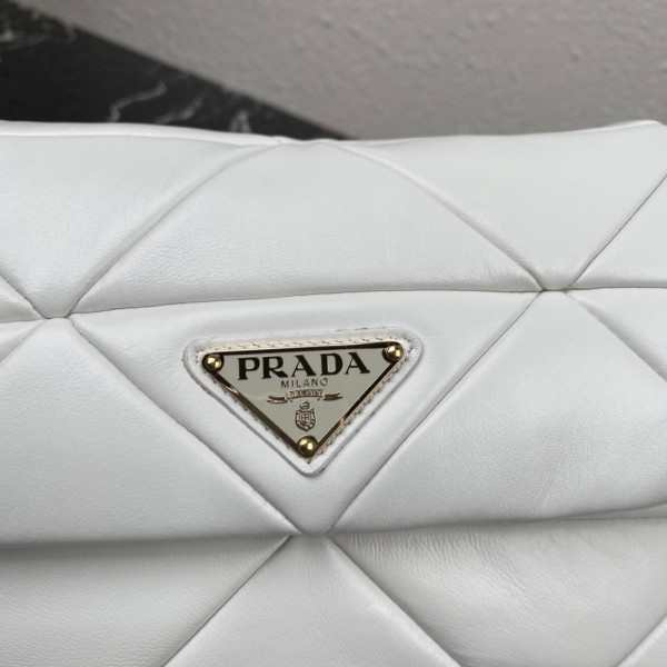 HOT SALE PRADA System nappa leather patchwork bag