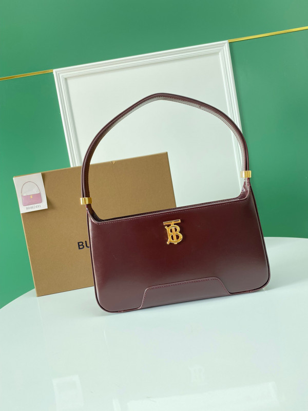 HOT SALE BURBERRY Leather TB Shoulder Bag