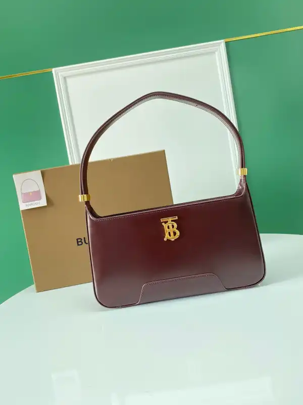 BURBERRY Leather TB Shoulder Bag