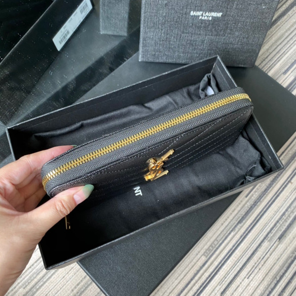 HOT SALE YSL MONOGRAM ZIPPY WALLET