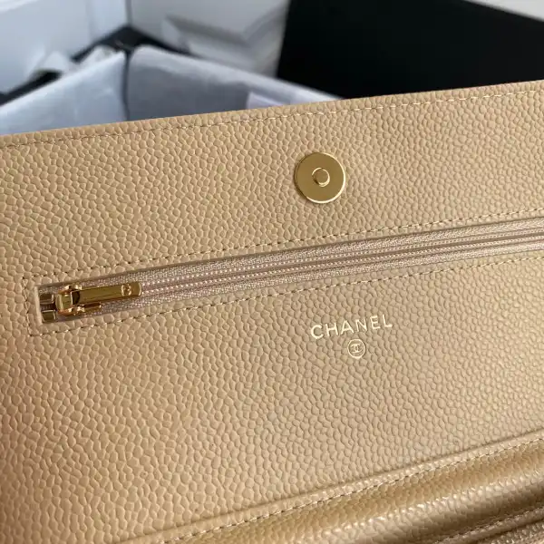 CHANEL CHAIN WALLET CAVIAR NEW EDITION