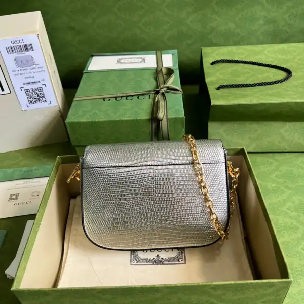 Gucci Horsebit 1955 lizard mini bag