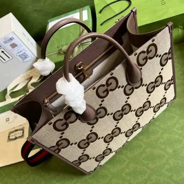 GUCCI Tote bag with jumbo GG