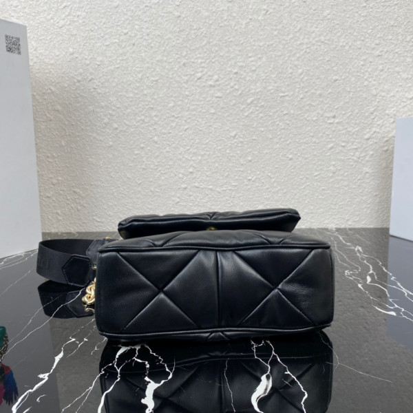 HOT SALE PRADA System nappa leather patchwork bag