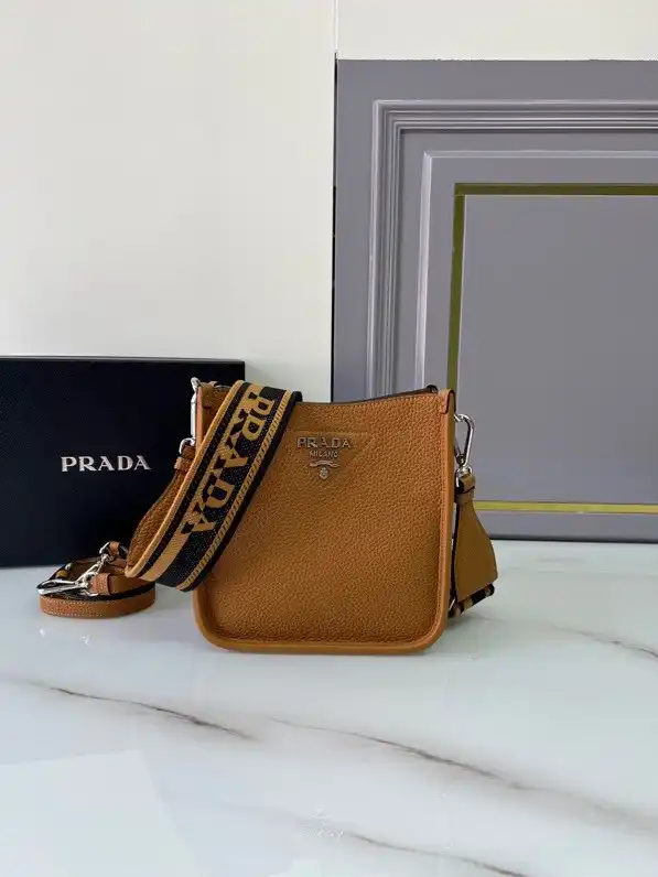 PRADA Leather mini shoulder bag