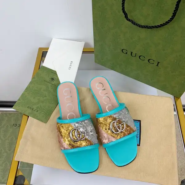 First bag ru GUCCI Women's slide with Double G