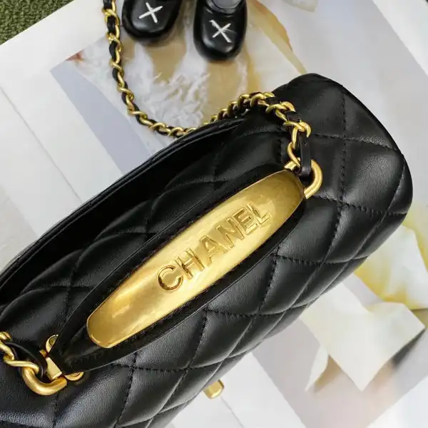 CHANEL MINI FLAP BAG WITH TOP HANDLE