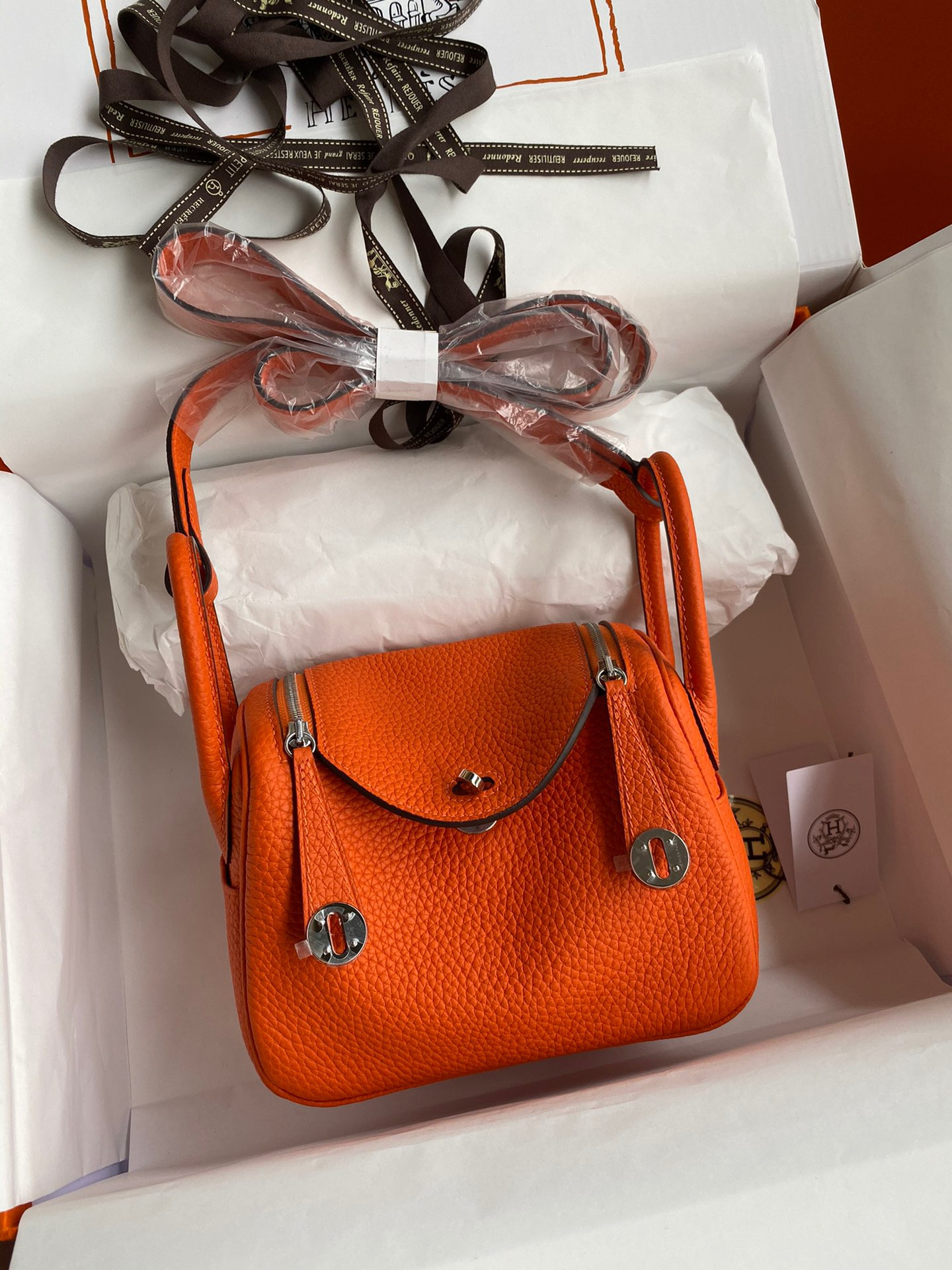 HOT SALE HERMES LINDY MINI HANDMADE